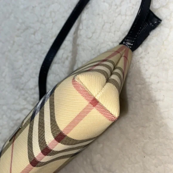 SOLD Burberry Beige House Coated Canvas Pochette Authentic - Picture 9 of 16